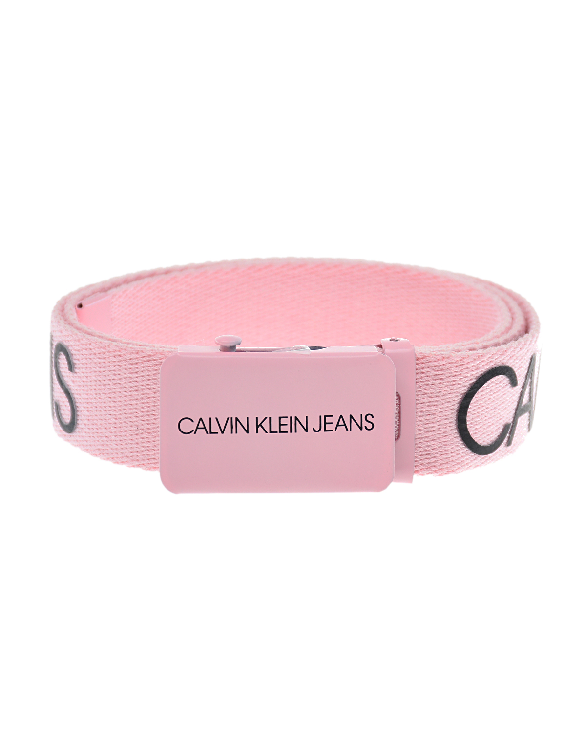Розовый текстильный ремень Calvin Klein детский, размер L, цвет нет цвета