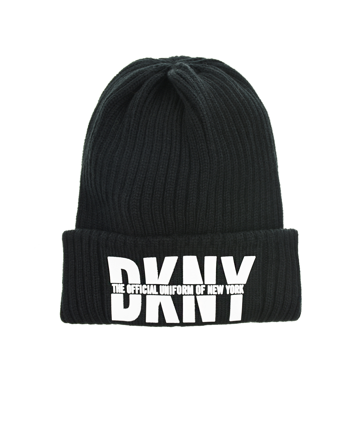 Черная шапка с патчем &quot;The official uniform of New York&quot; DKNY детская