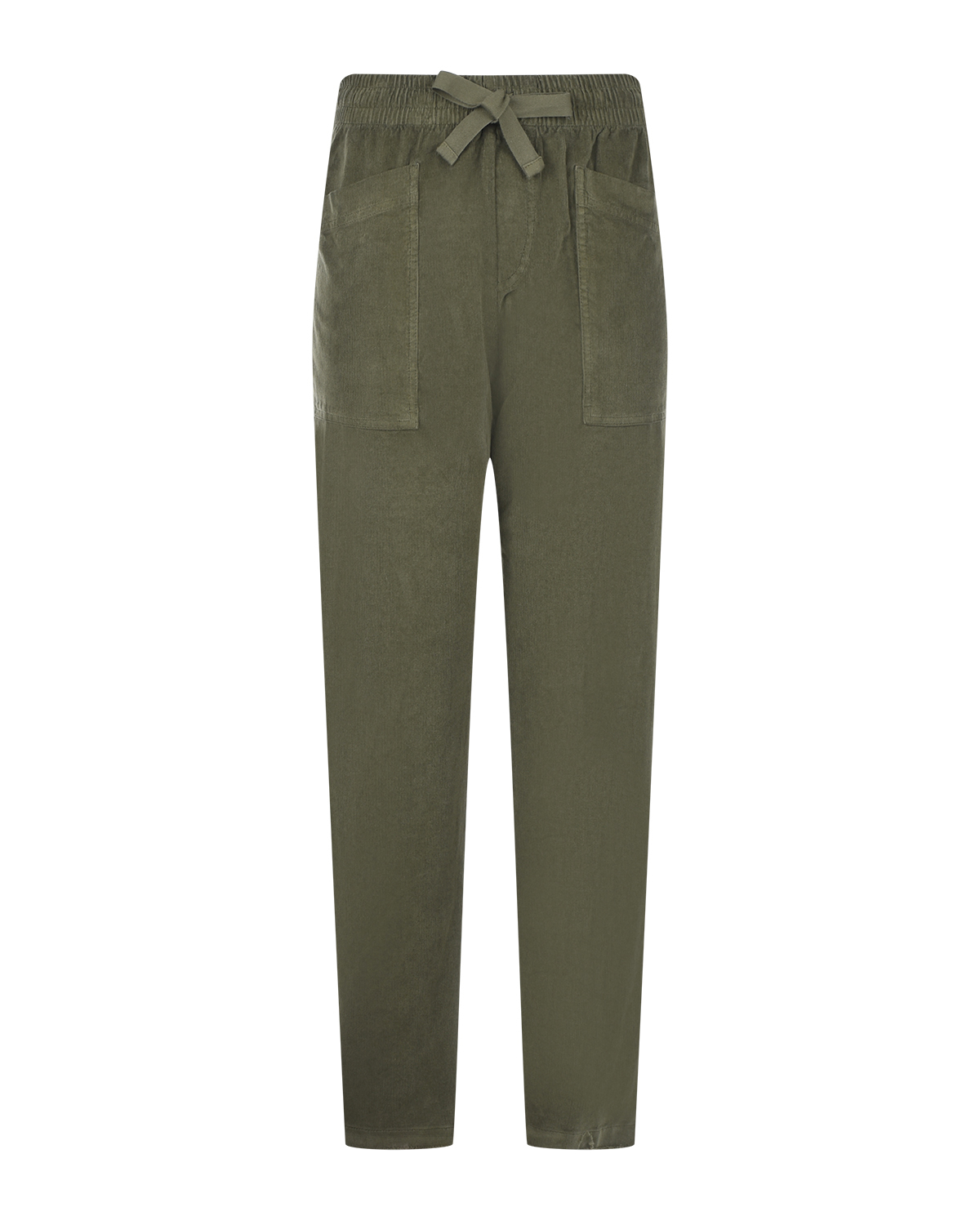 Вельветовые брюки оливкового цвета Deha, размер 44 - фото 1