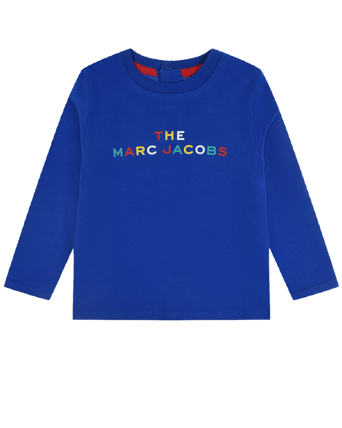 Синяя толстовка с разноцветным логотипом Little Marc Jacobs детская