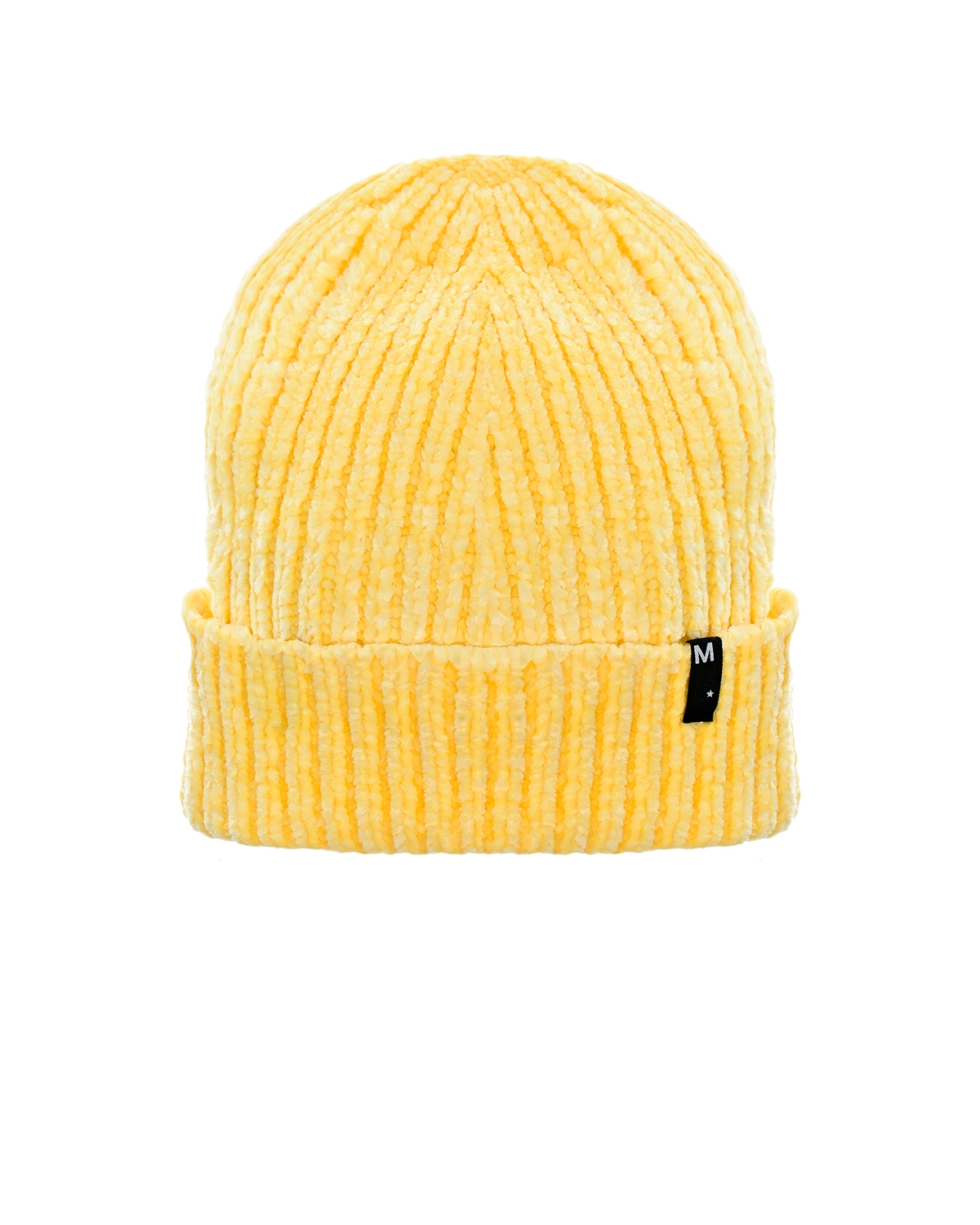 Желтая шапка из велюра Molo детская, Желтый, 100%полиэстер  - купить со скидкой
