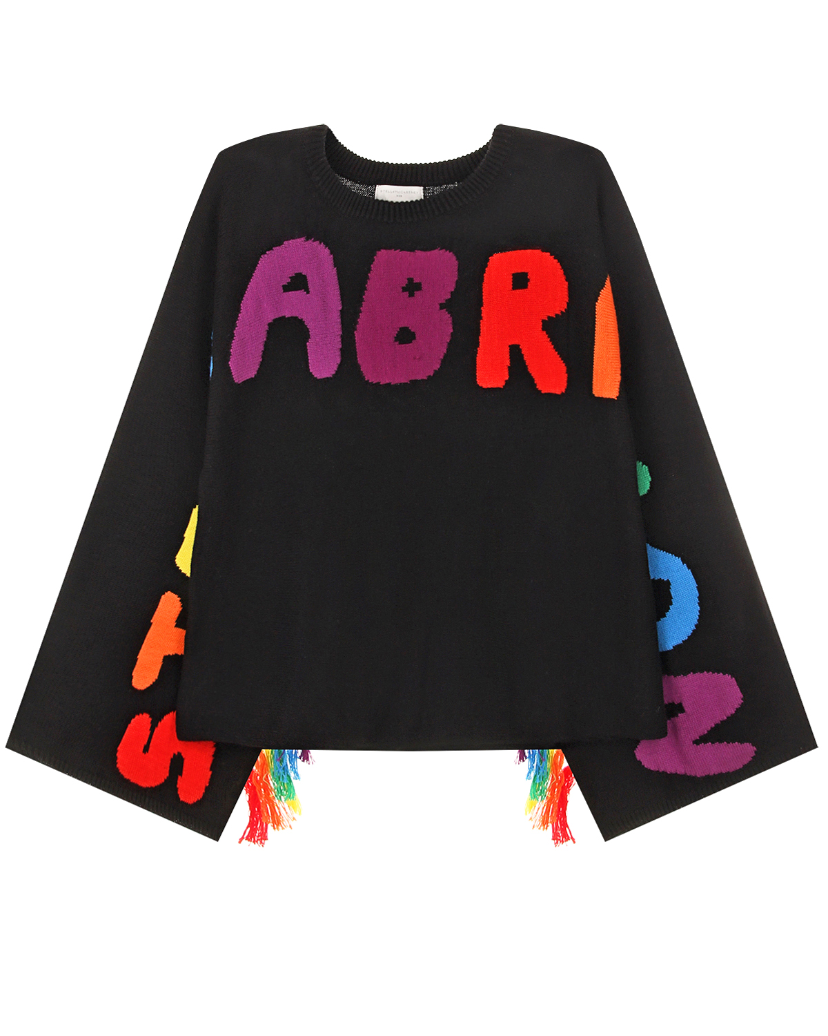 

Черный джемпер с декором "Stellabration" Stella McCartney детский