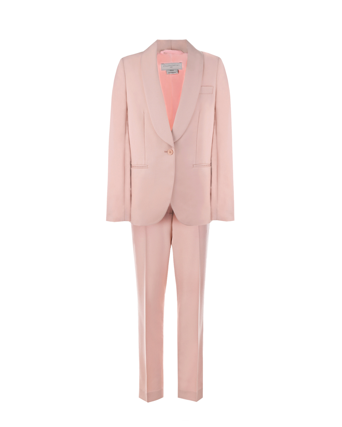 Розовый костюм из шерстяной ткани Stella McCartney детский, размер 128, цвет нет цвета - фото 1