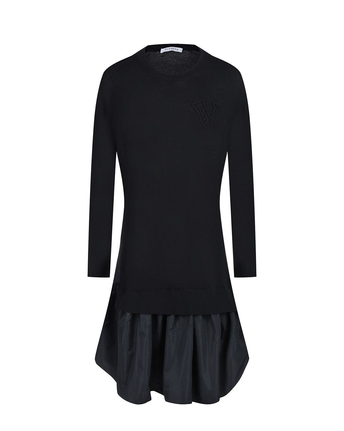 Трикотажное платье черного цвета Vivetta, размер 42 - фото 1