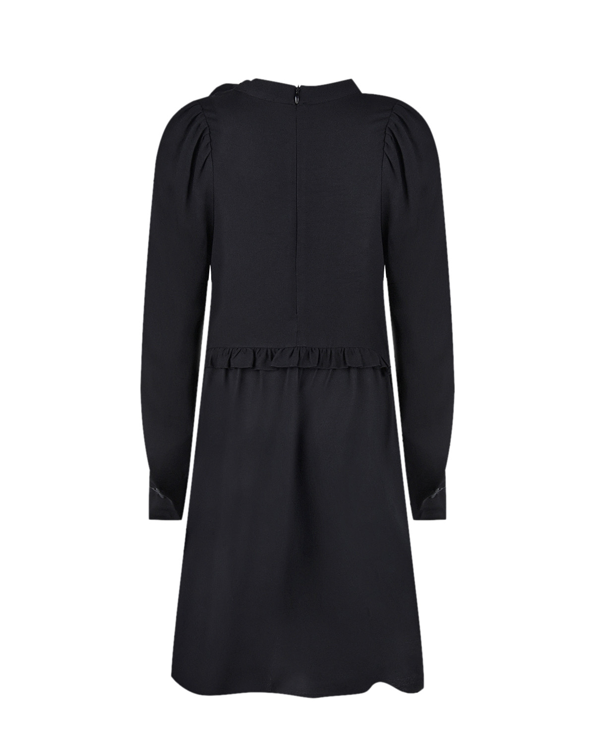 Черное платье с принтом "леденец" No. 21 детское, размер 140, цвет черный - фото 2