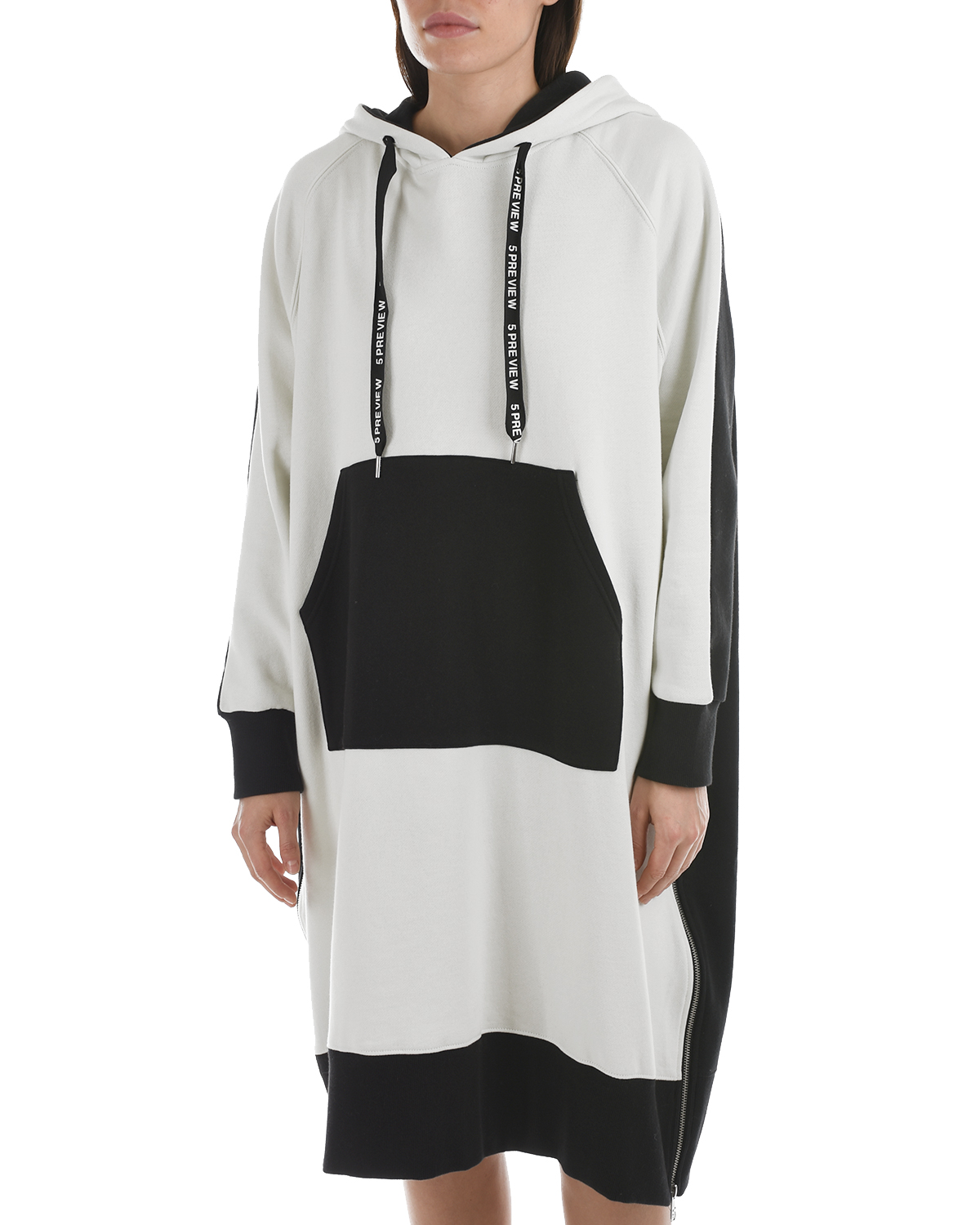 Черно-белое платье-худи 5 Preview, размер 38, цвет нет цвета - фото 7