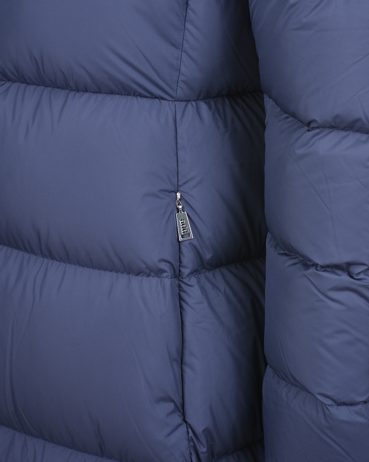 Темно-синее пальто-пуховик ADD, размер 42, цвет синий - фото 9