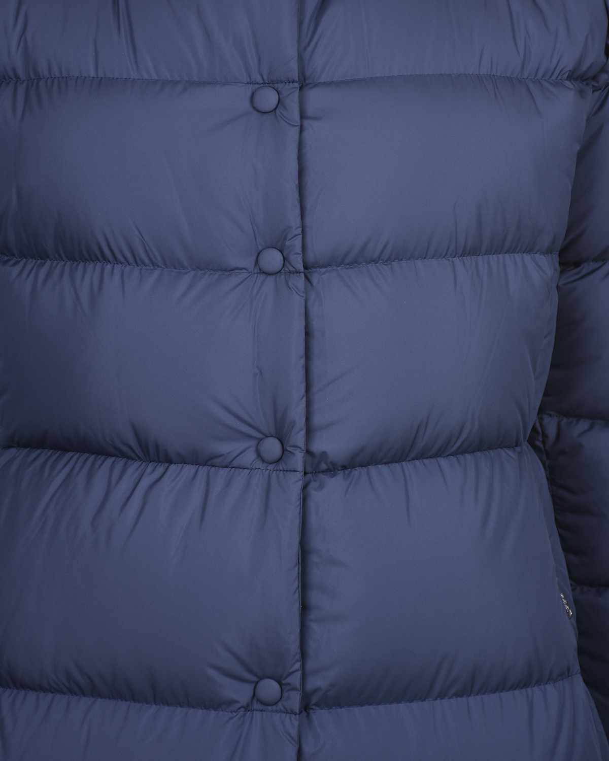 Темно-синее пальто-пуховик ADD, размер 42, цвет синий - фото 8