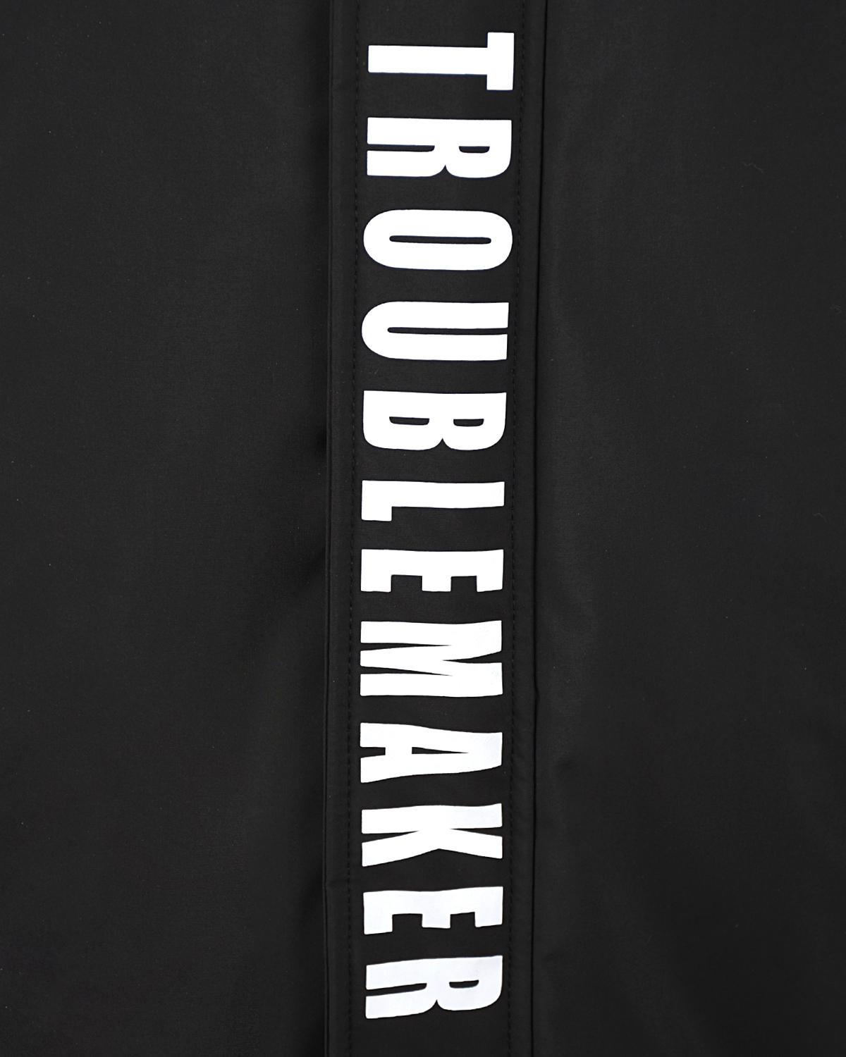 Черная куртка с принтом "Troublemaker" AI RIDERS ON THE STORM детская, размер 128, цвет черный - фото 5