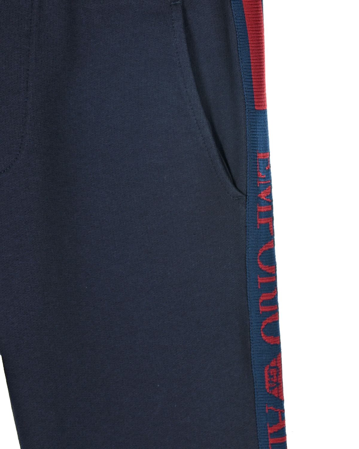 Спортивные брюки с лампасами Emporio Armani детские, размер 128, цвет синий - фото 3