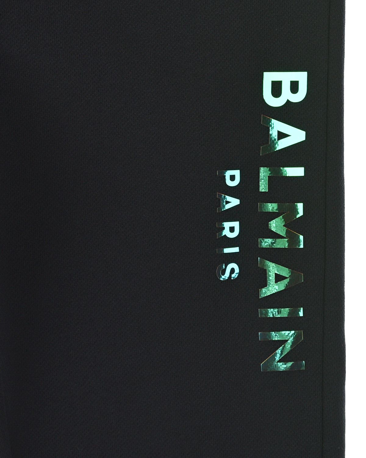Спортивные брюки с блестящим логотипом Balmain детские, размер 152, цвет черный - фото 3