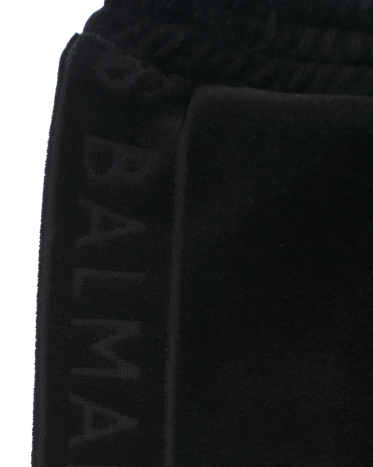 Спортивные брюки с контрастными полосками на манжетах Balmain детские, размер 68, цвет черный - фото 3