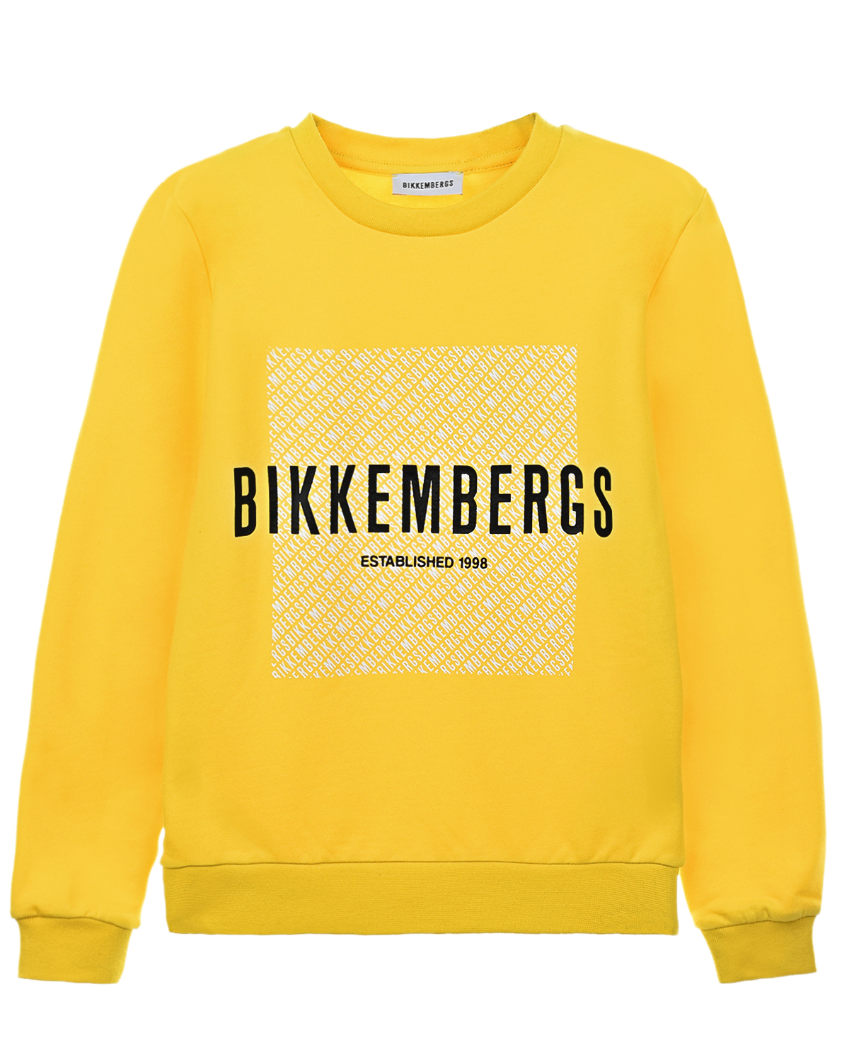 Желтый свитшот с логотипом Bikkembergs детский