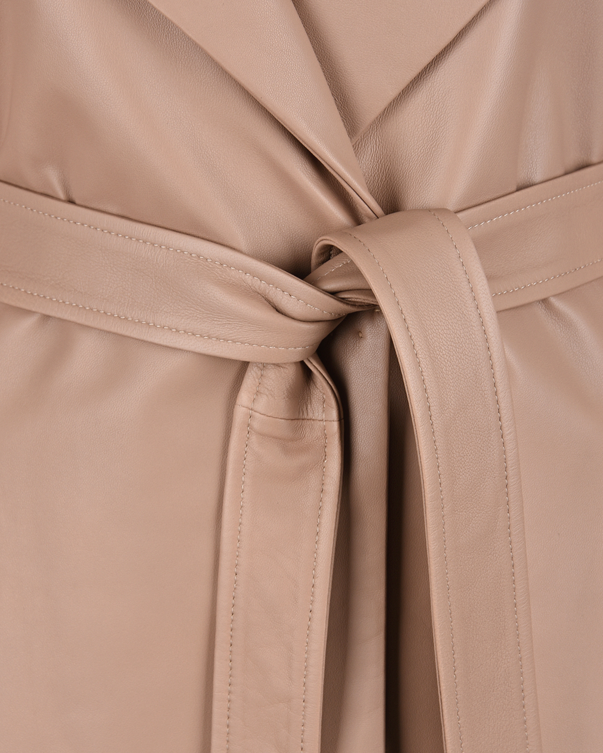 Кожаное пальто oversize Blancha, размер 40, цвет нет цвета - фото 8