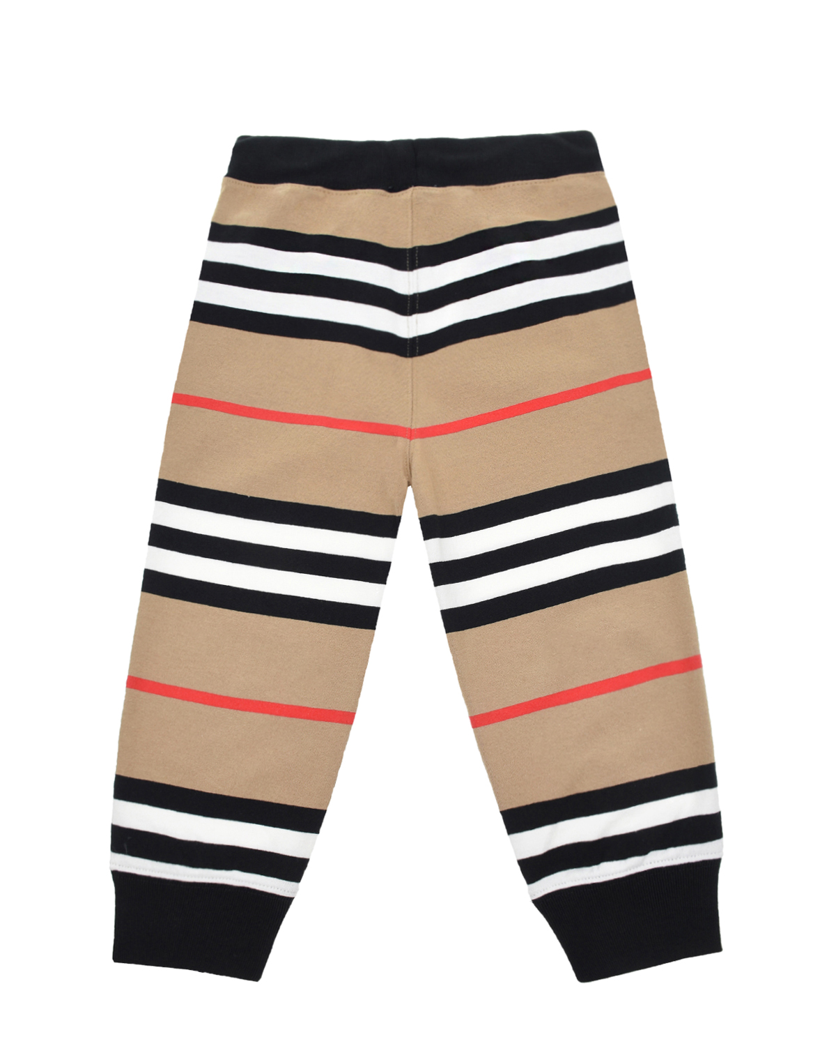 Спортивные брюки в полоску Burberry детские, размер 104, цвет бежевый - фото 2