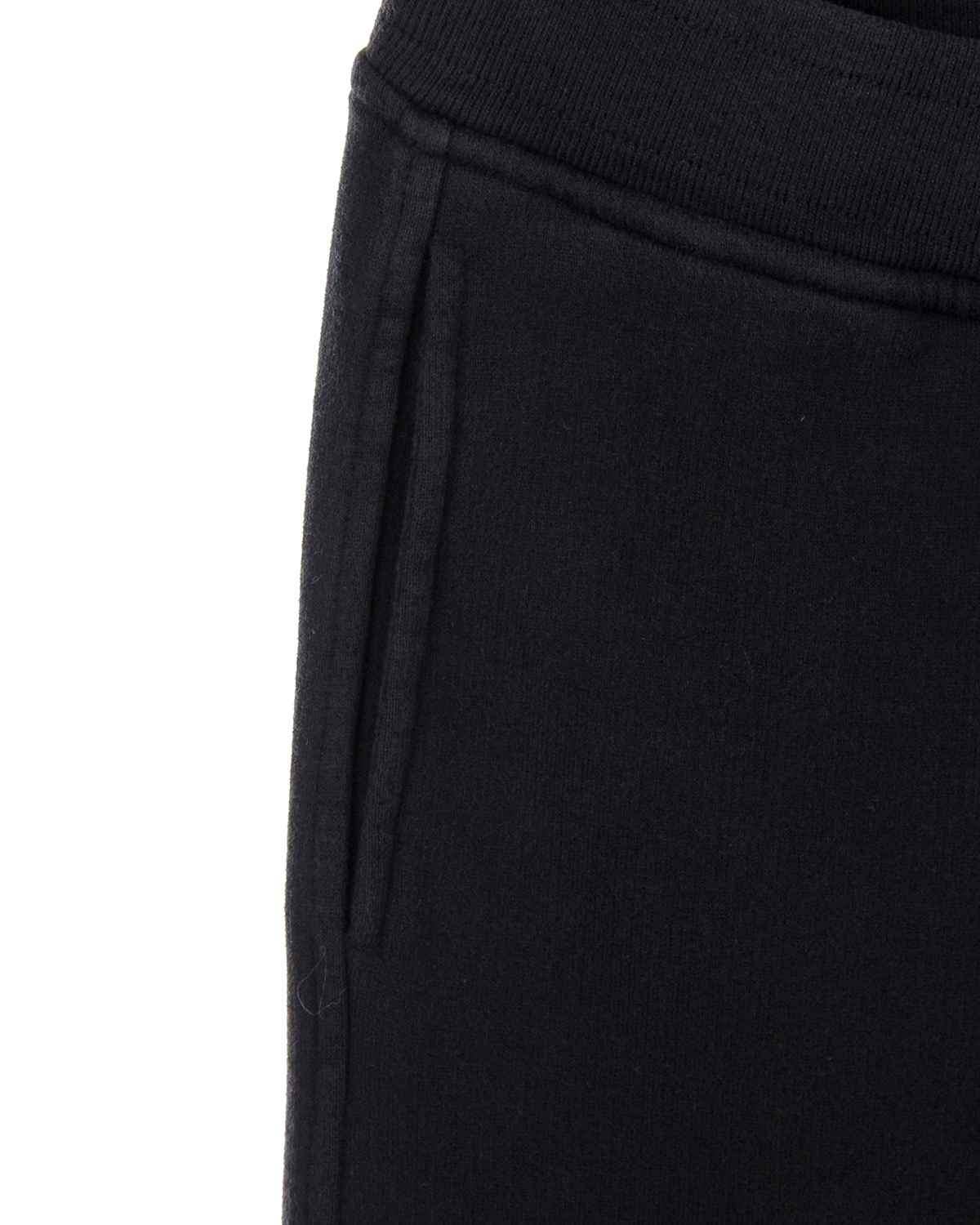 Черные спортивные брюки с накладным карманом CP Company детские, размер 140, цвет черный - фото 3