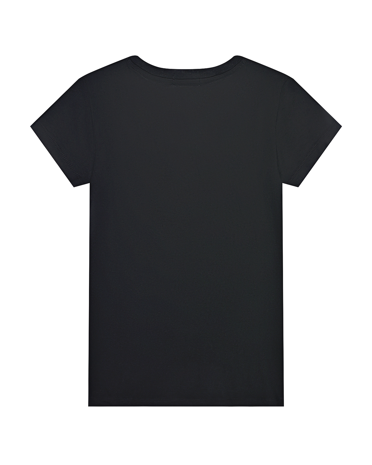 Черная футболка с белым логотипом Calvin Klein детская, размер 152, цвет черный - фото 2