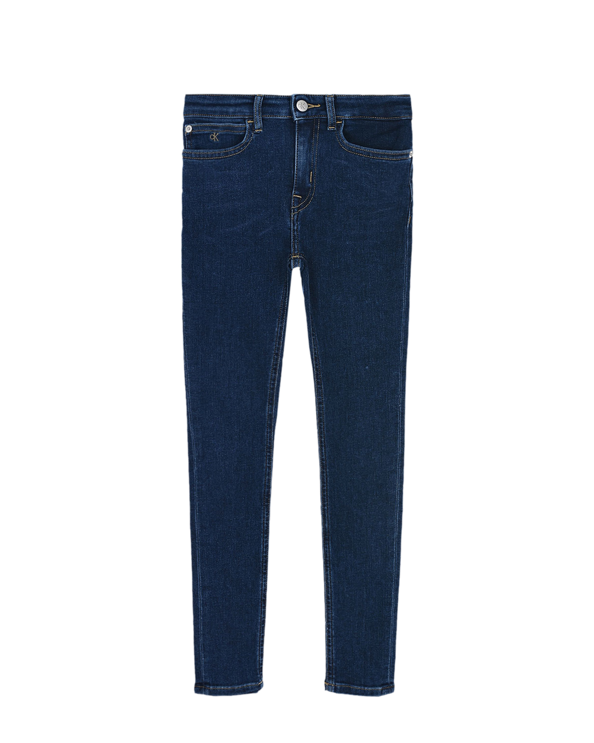 Темно-синие джинсы с потертостями Calvin Klein детское