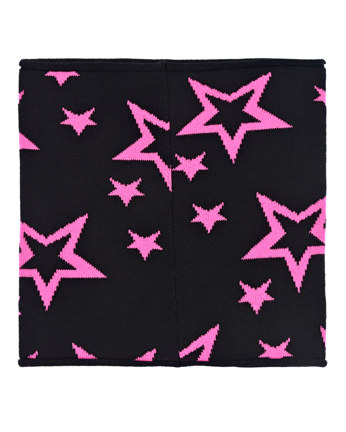 Черный шарф-ворот с розовыми звездами Catya детский, размер unica - фото 3