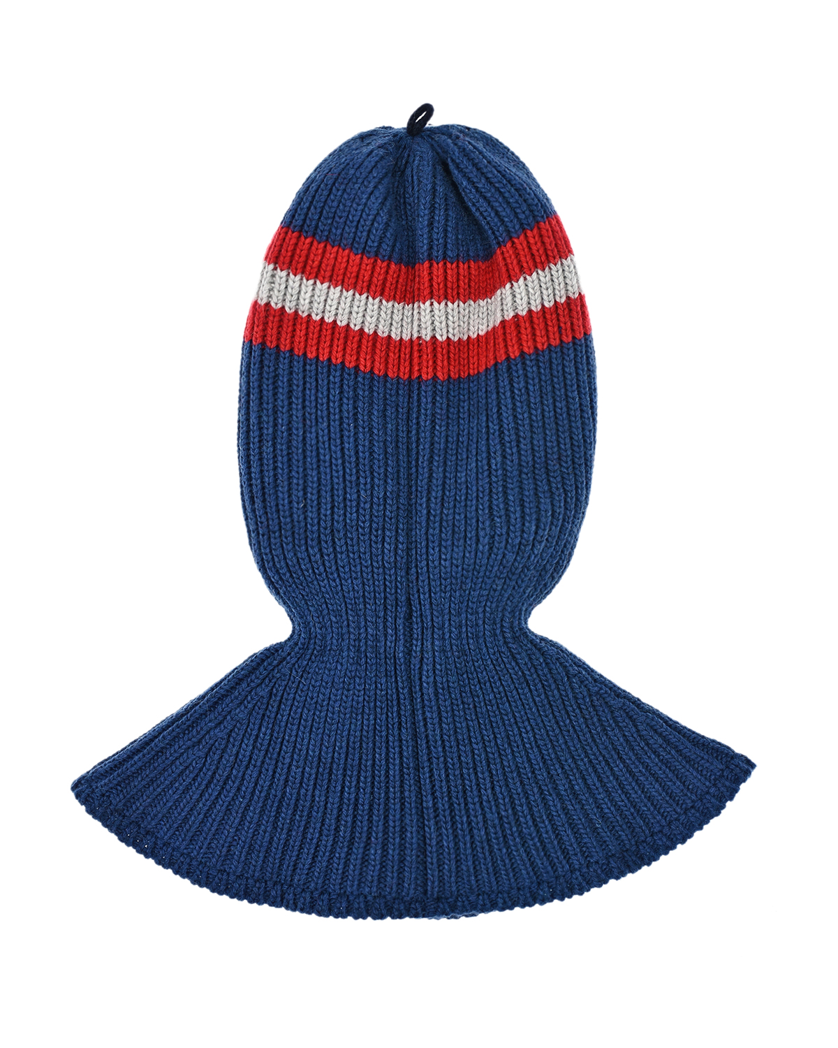 Синяя шапка-шлем с полосками Chobi детская, размер 52/54, цвет синий - фото 4