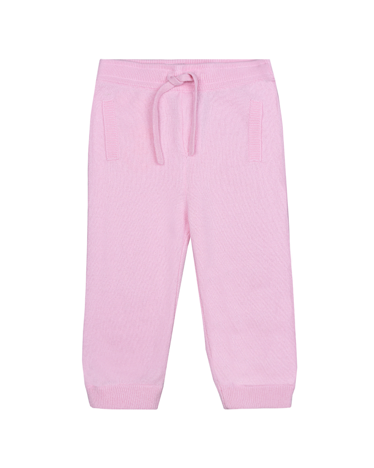 Спортивные брюки из кашемира Dolce&Gabbana детские, размер 74, цвет розовый - фото 1