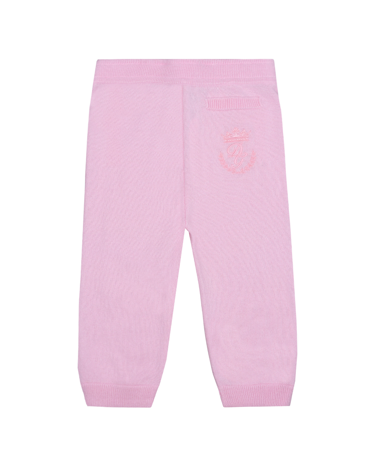 Спортивные брюки из кашемира Dolce&Gabbana детские, размер 74, цвет розовый - фото 2