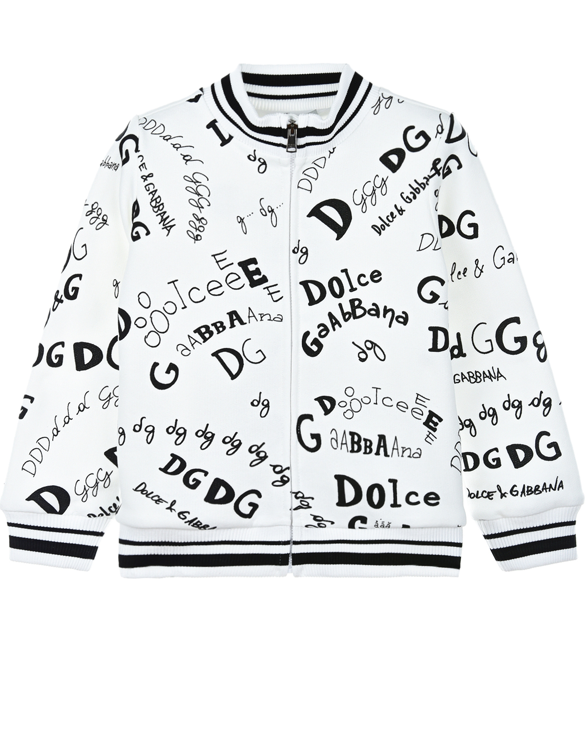 Спортивная куртка с контрастным принтом Dolce&Gabbana детская
