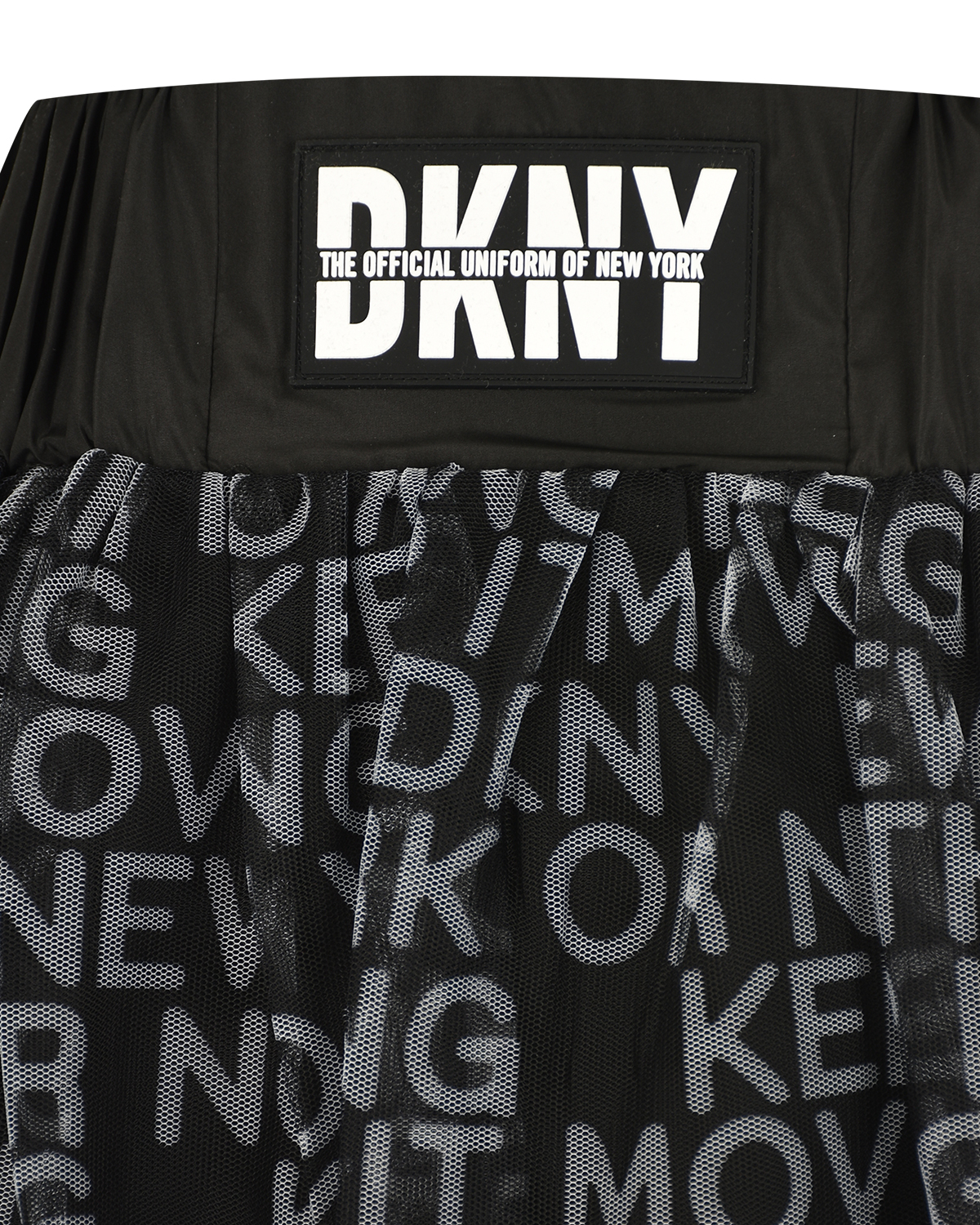 Черная юбка из органзы DKNY детская, размер 140, цвет черный - фото 3