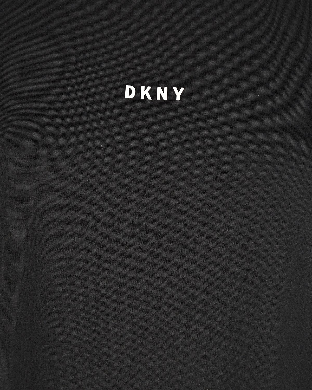 Черное платье с логотипом DKNY детское, размер 140, цвет черный - фото 3