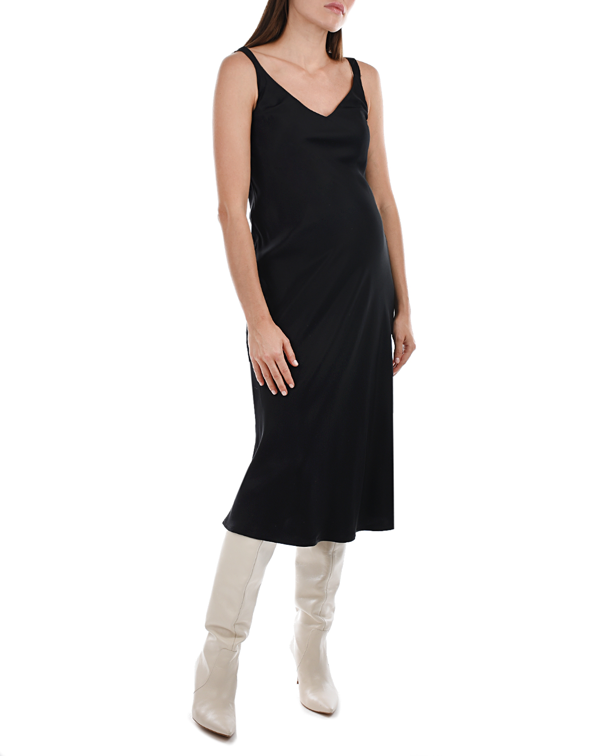 Шелковое платье-комбинация для беременных Dan Maralex, размер 42, цвет нет цвета - фото 5