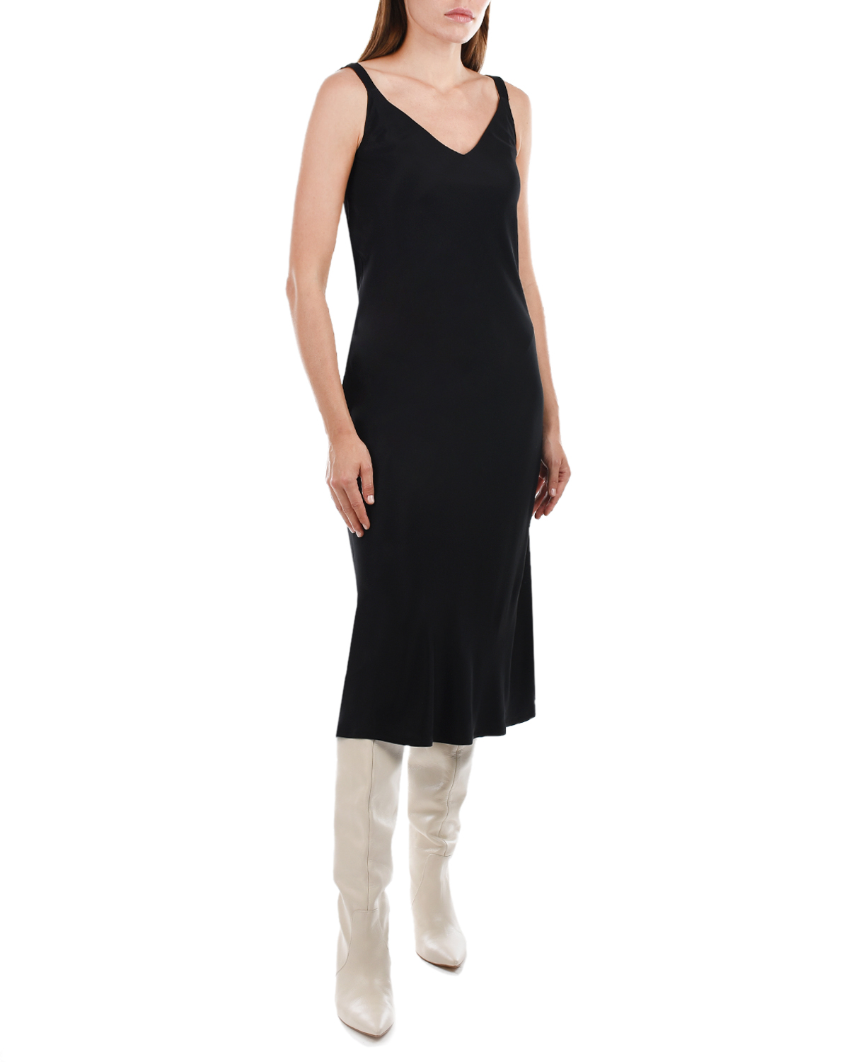 Шелковое платье-комбинация для беременных Dan Maralex, размер 42, цвет нет цвета - фото 2