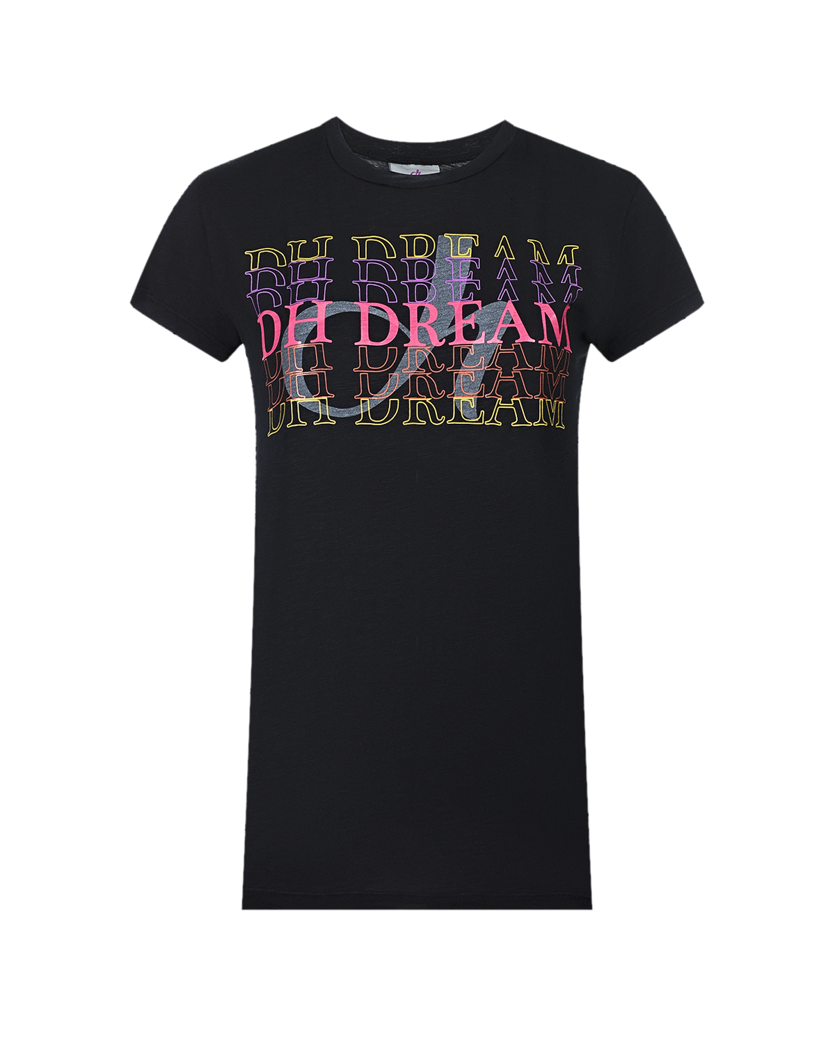 Черная футболка с принтом Dream Deha, размер 42, цвет черный - фото 1