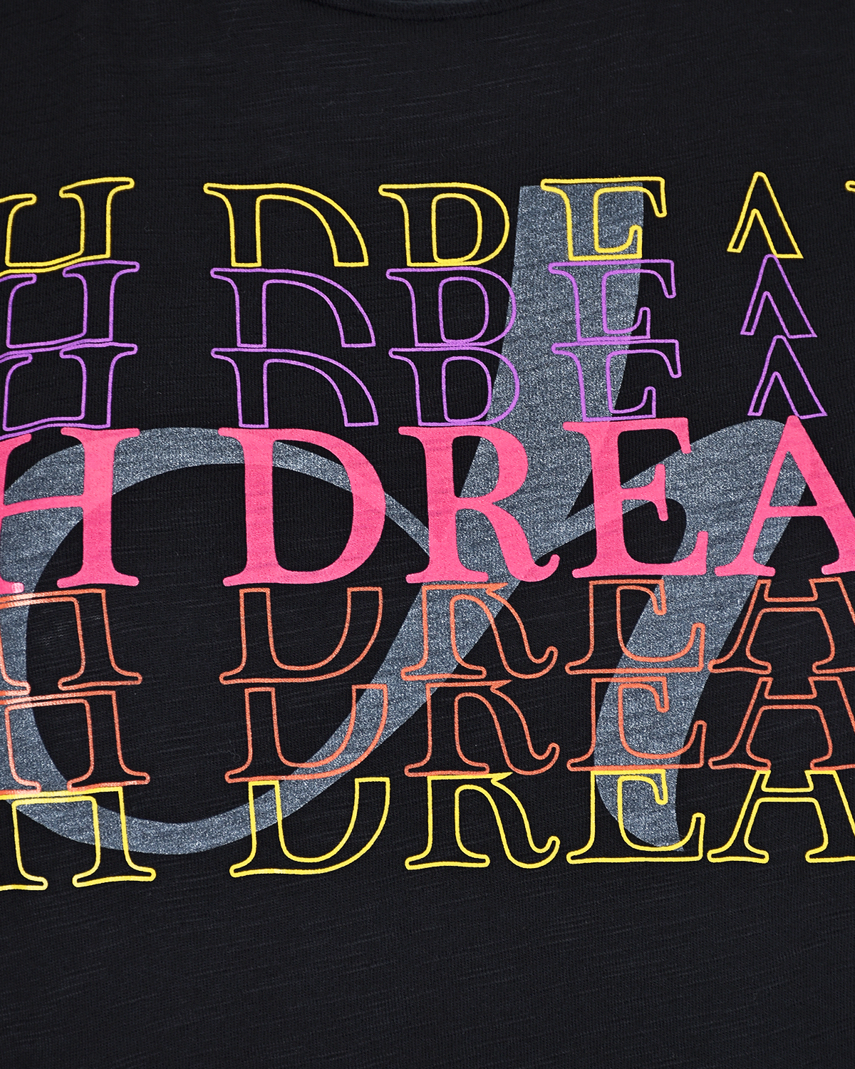 Черная футболка с принтом Dream Deha, размер 42, цвет черный - фото 3