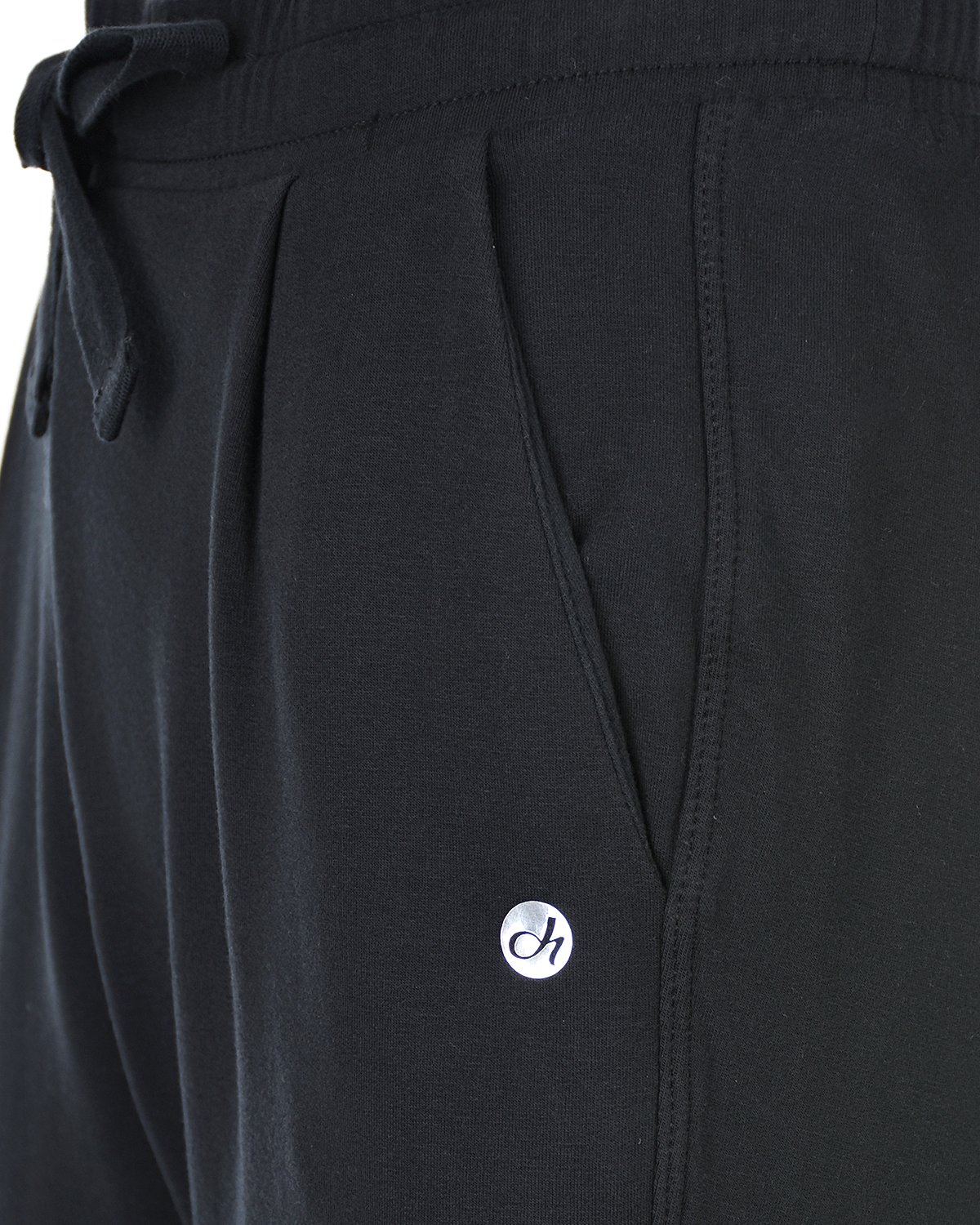 Черные спортивные брюки с поясом на кулиске Deha, размер 40, цвет черный - фото 6
