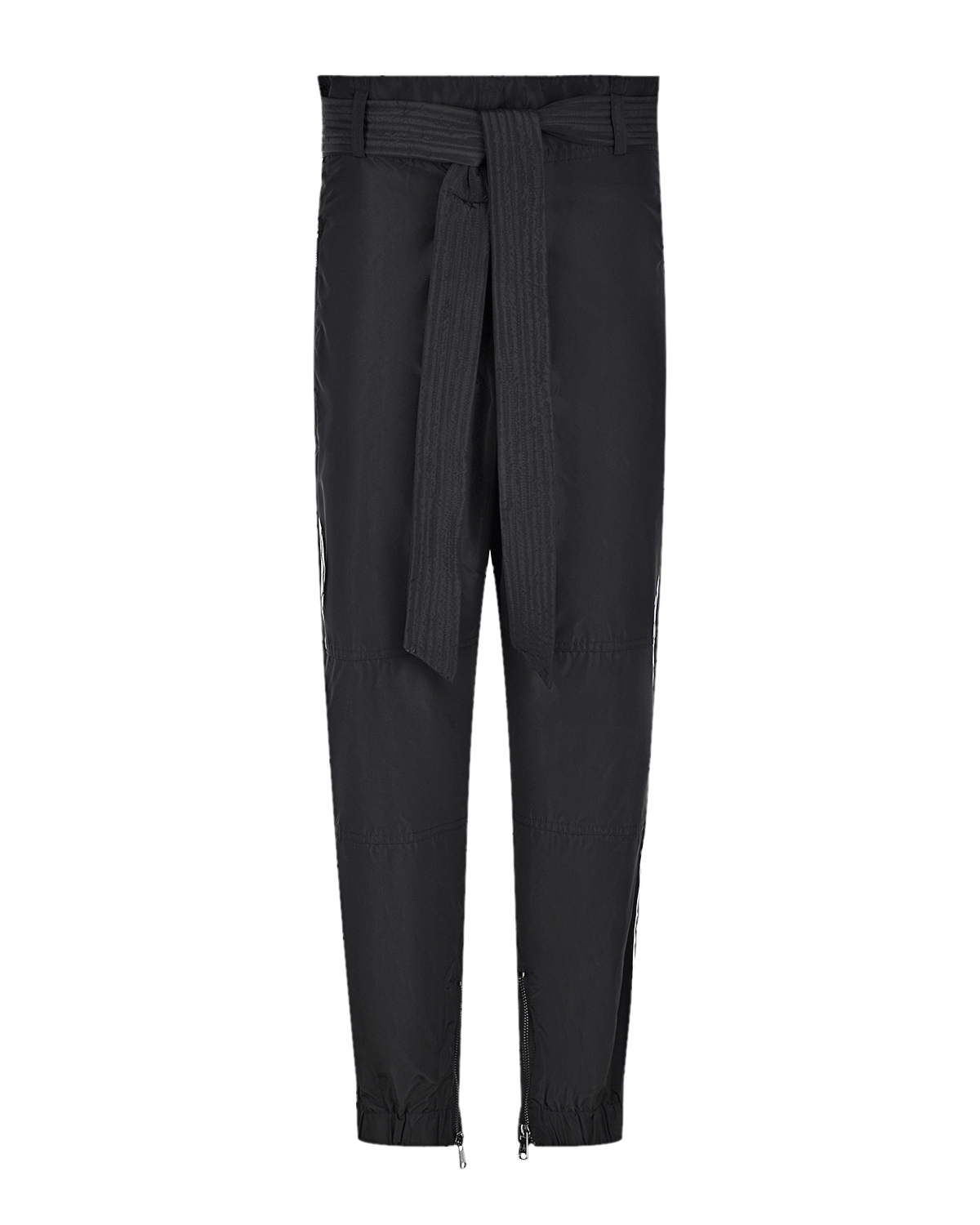 Черные брюки с широким поясом Deha, размер 40, цвет черный - фото 1