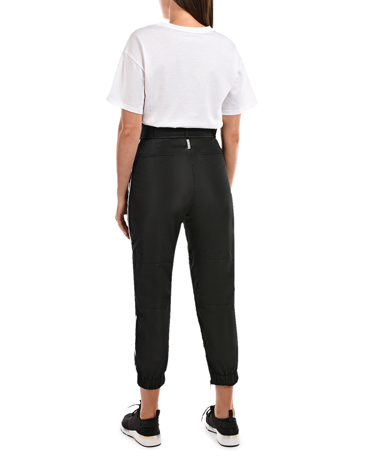 Черные брюки с широким поясом Deha, размер 40, цвет черный - фото 3