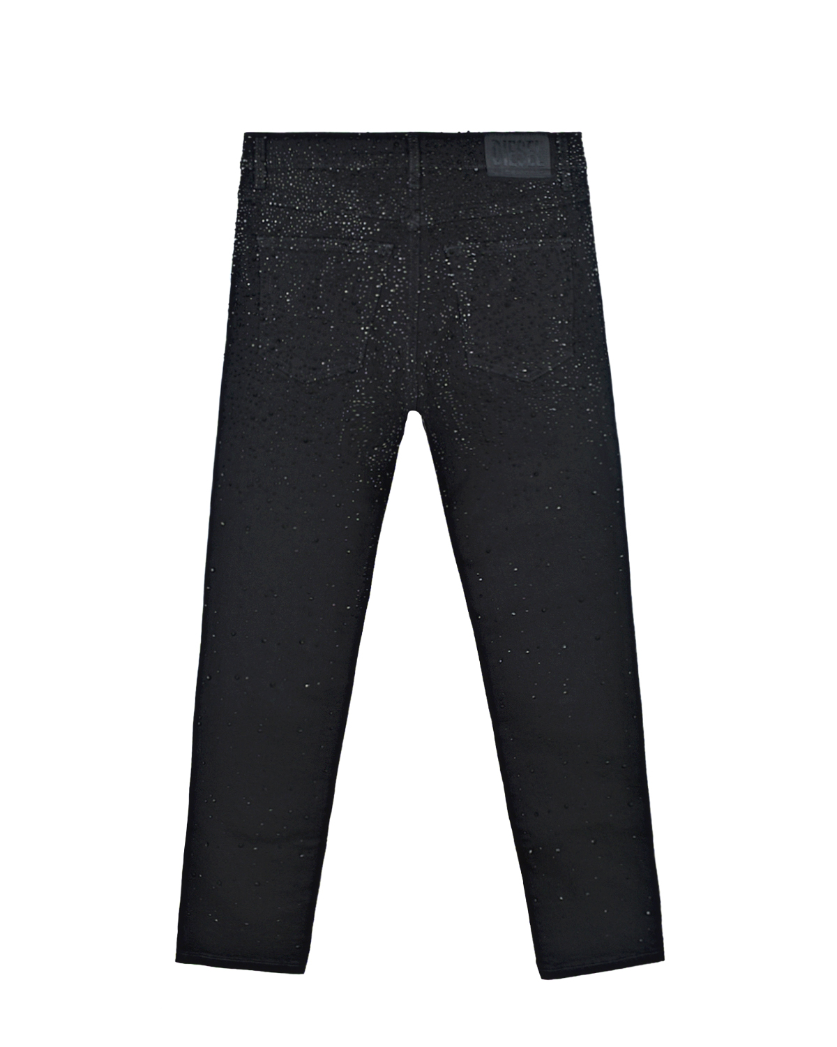 Черные джинсы со стразами Diesel детские, размер 176, цвет черный - фото 2