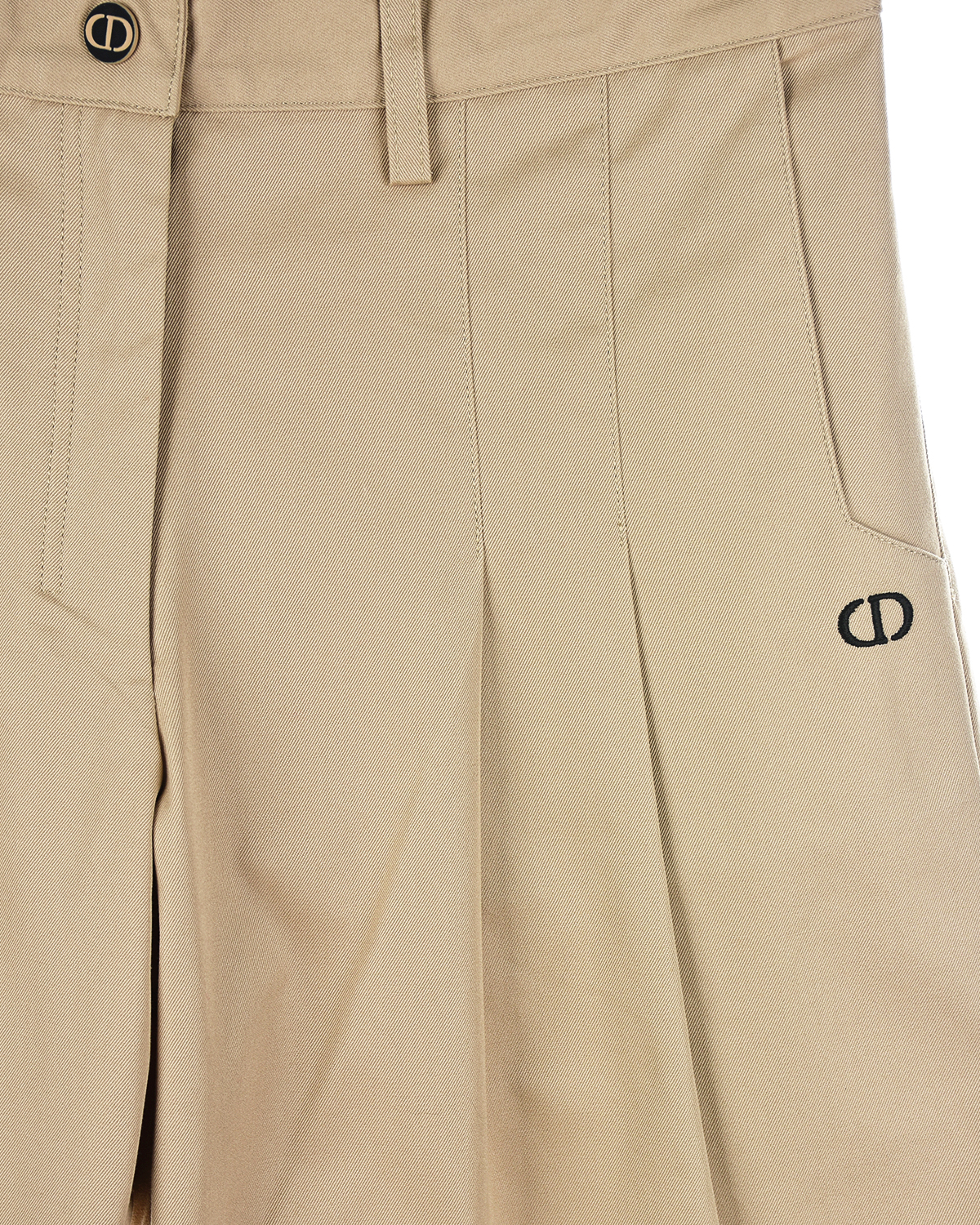 Бежевые брюки из хлопка Dior детские, размер 152, цвет бежевый - фото 3