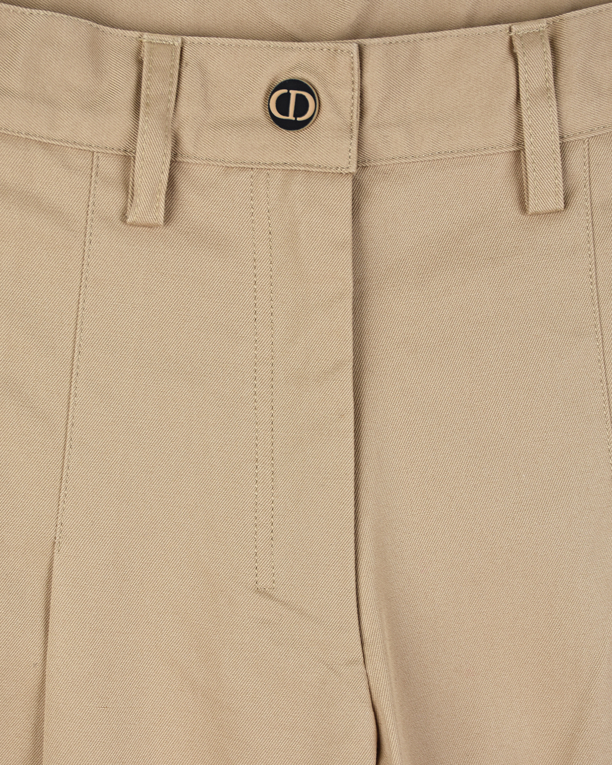 Бежевые брюки из хлопка Dior детские, размер 152, цвет бежевый - фото 4