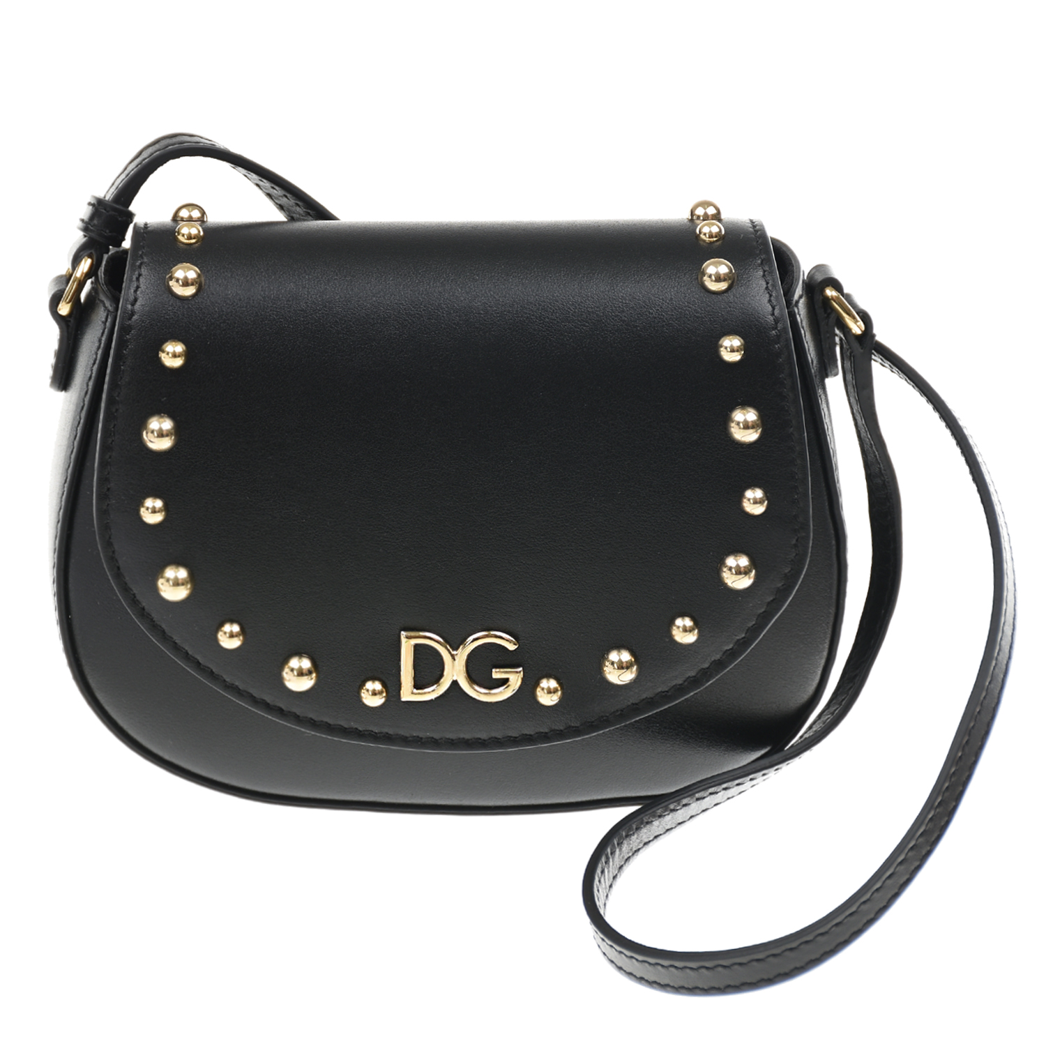 Черная сумка с заклепками, 16x10x5 см Dolce&Gabbana детская, размер unica, цвет черный