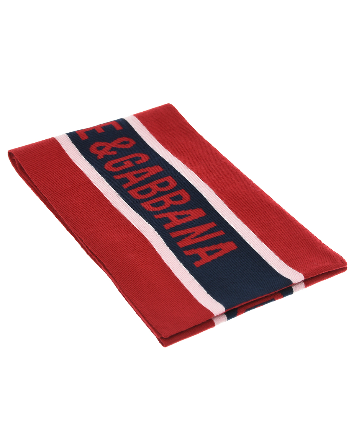 Красный шарф из шерсти с логотипом Dolce&Gabbana детский, размер L
