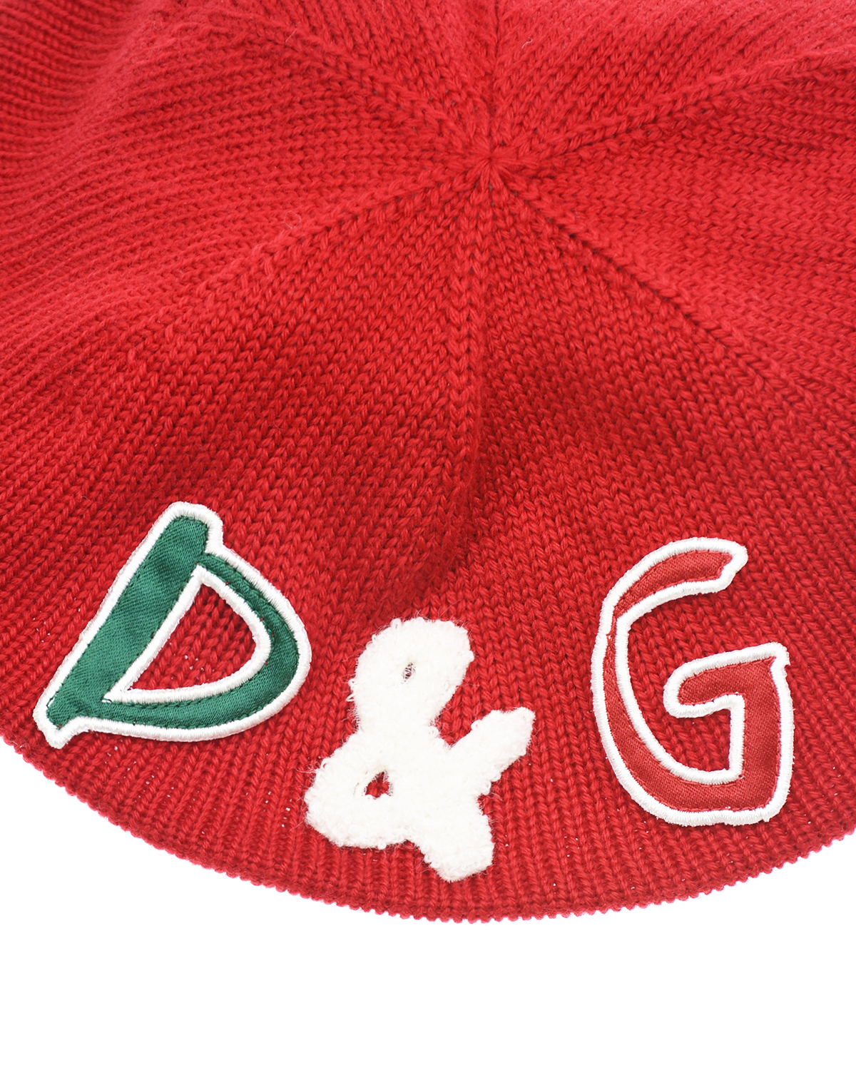 Красный вязаный берет Dolce&Gabbana детский, размер L - фото 4