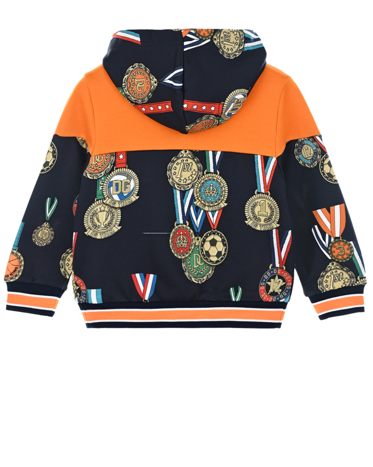 Спортивная куртка с принтом "медали" Dolce&Gabbana детская, размер 98, цвет мультиколор - фото 3