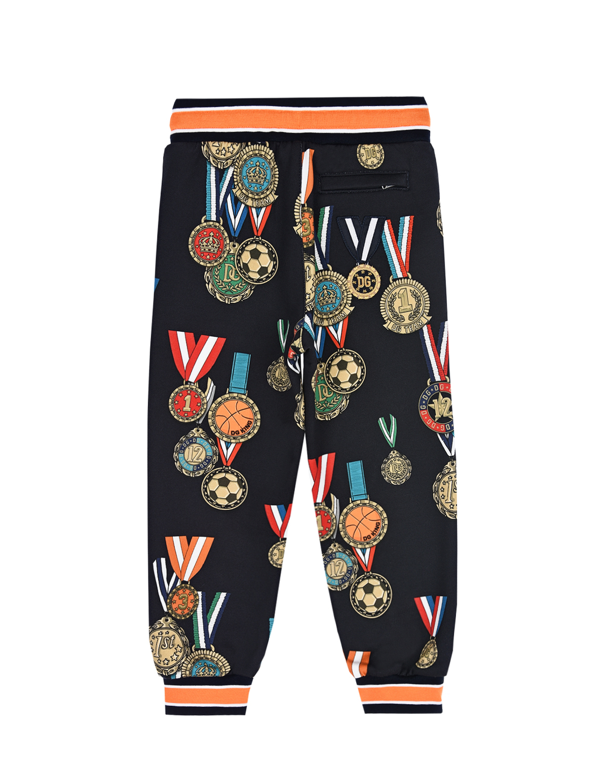 Спортивные брюки с принтом "Медали" Dolce&Gabbana детские, размер 98, цвет мультиколор - фото 3