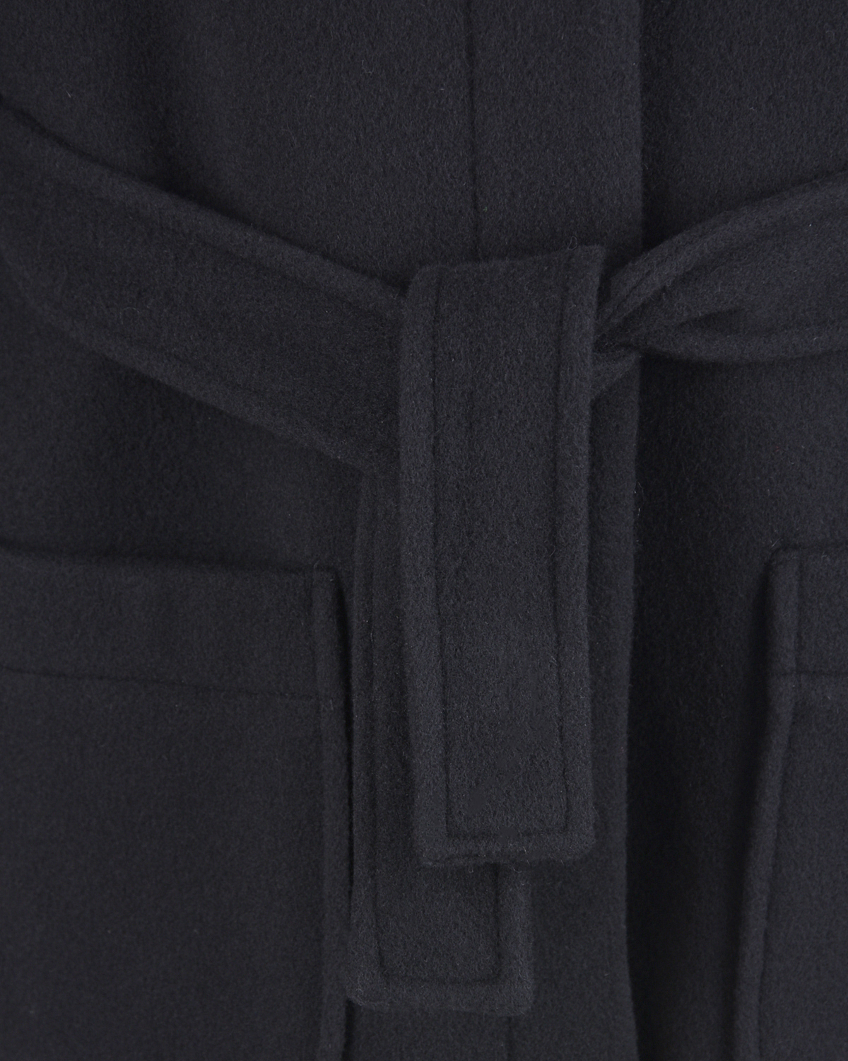 Шерстяное пальто с вышивкой на воротнике Dolce&Gabbana детское, размер 140, цвет черный - фото 4