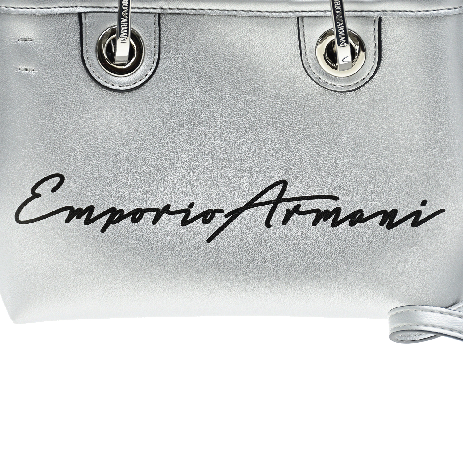 Серебристая сумка с логотипом 20х8х15 см Emporio Armani детская, размер unica, цвет нет цвета - фото 6