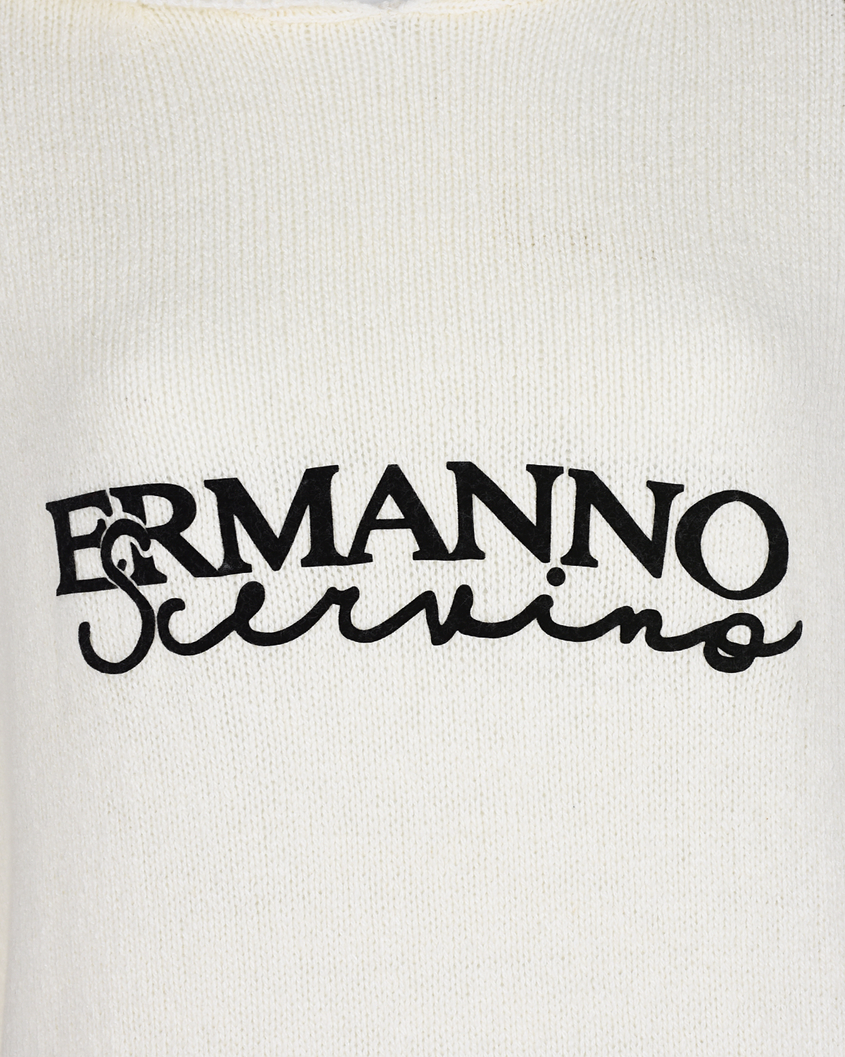 Платье-толстовка с кружевной отделкой Ermanno Scervino детское, размер 128, цвет белый - фото 3