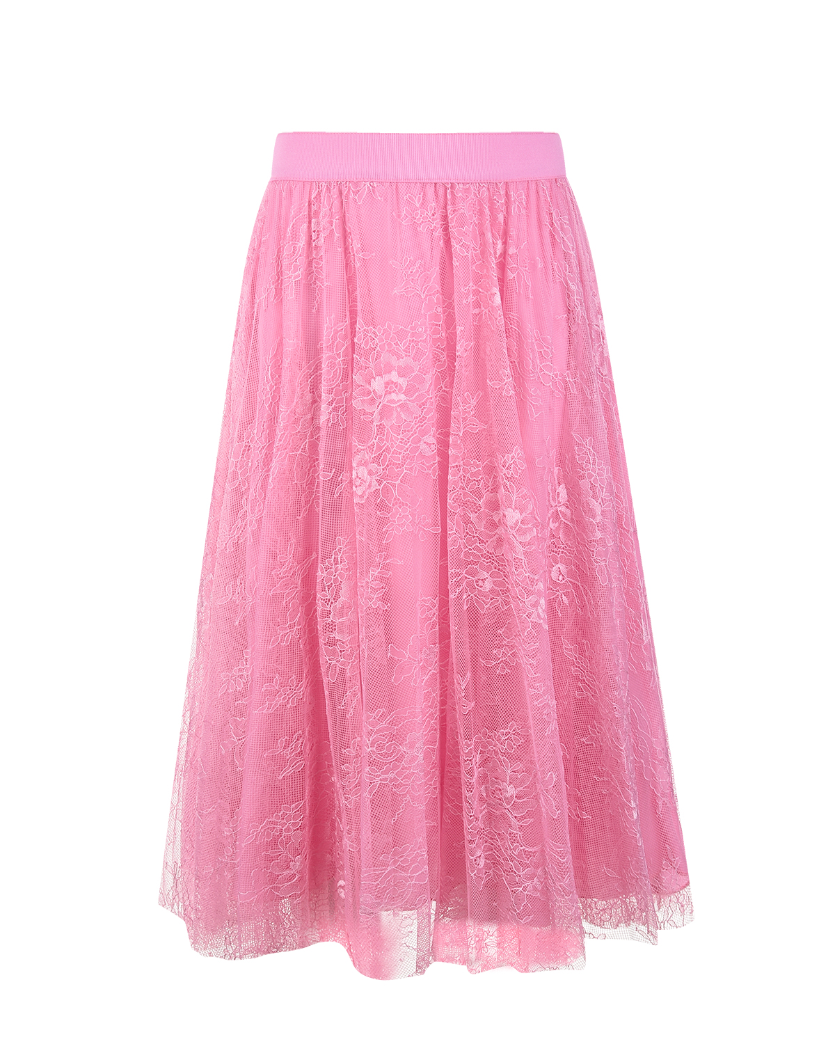 Розовая юбка из гипюра Ermanno Scervino детская