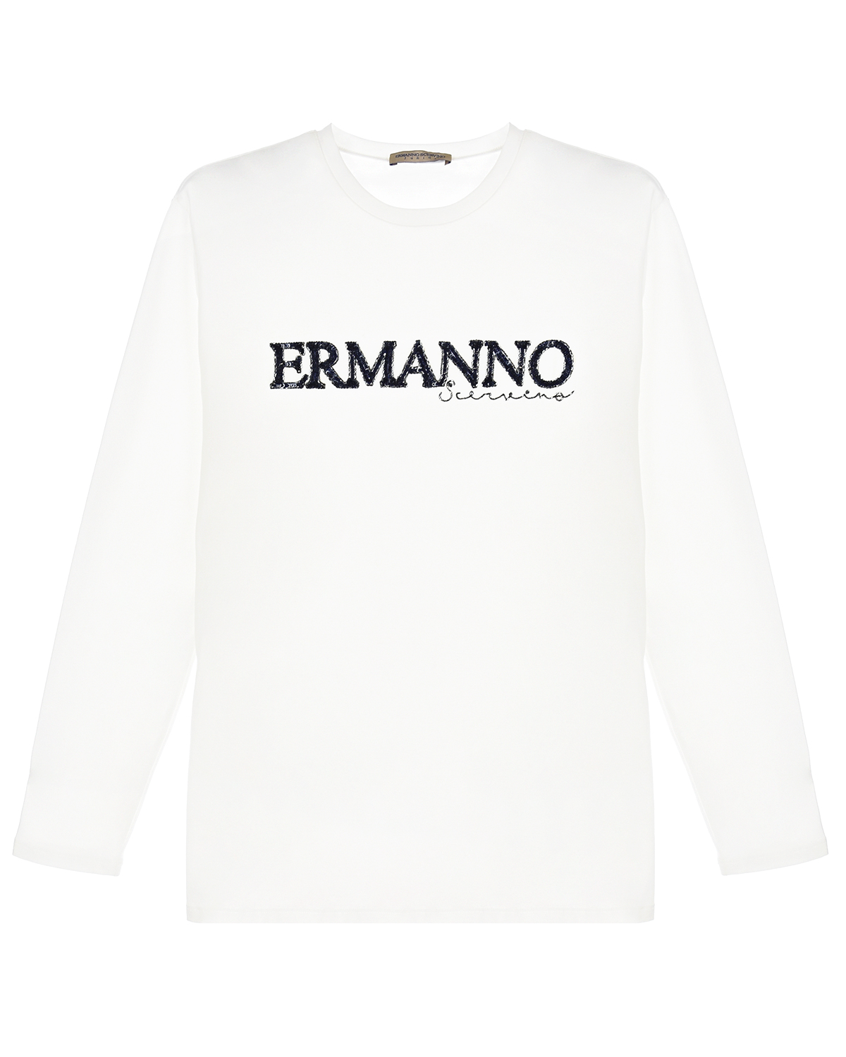 Белая толстовка с объемным логотипом Ermanno Scervino детская