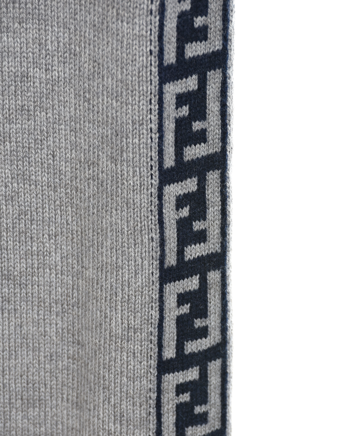 Серые спортивные брюки из кашемира и шерсти Fendi детские, размер 140, цвет серый - фото 3